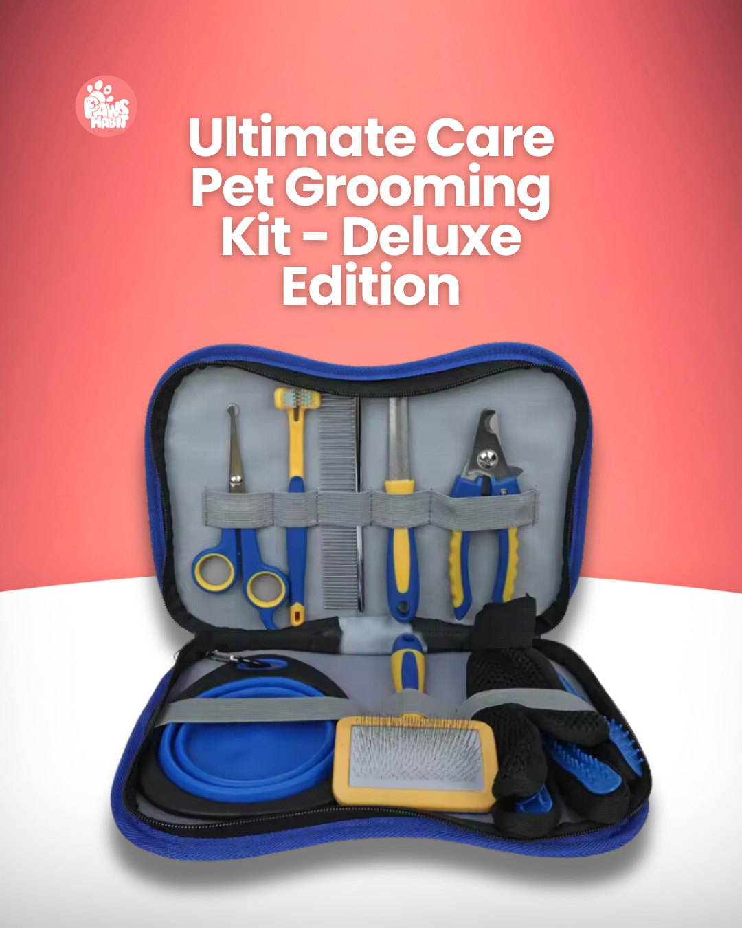 Ultimate Care Pet Grooming Kit - Deluxe Edition – Complete Grooming Solution for Your Furry Friend