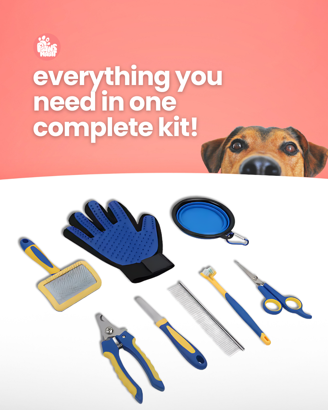 Ultimate Care Pet Grooming Kit - Deluxe Edition – Complete Grooming Solution for Your Furry Friend